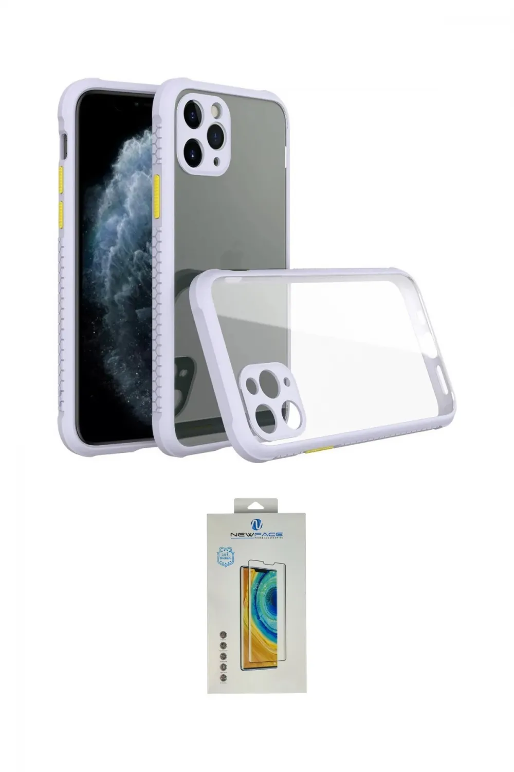 ieg™ iPhone 11 Pro Max Kılıf Nova Asil Özel Seri - Siyah Polymer Nano Ekran Koruyucu