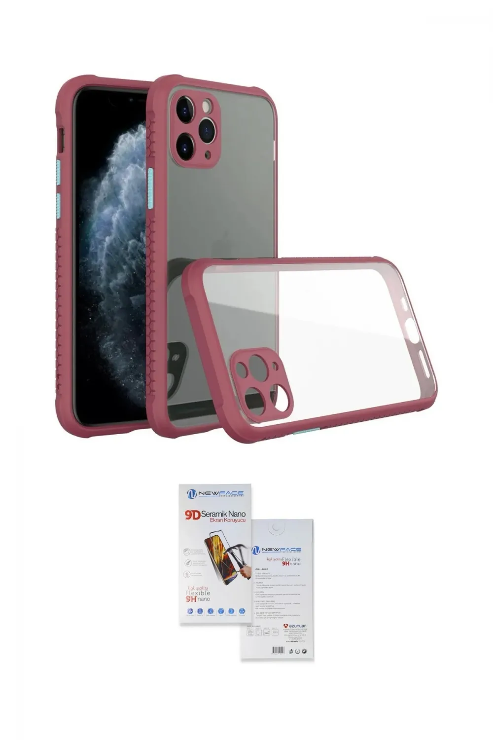 ieg™ iPhone 11 Pro Max Kılıf Nova Asil Özel Seri - Siyah Seramik Nano Ekran Koruyucu