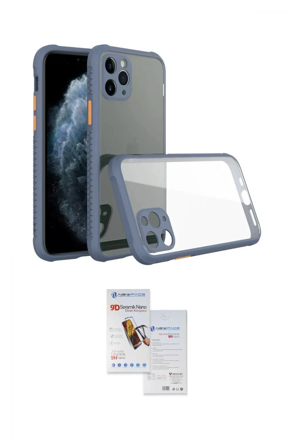 ieg™ iPhone 11 Pro Max Kılıf Nova Asil Özel Seri - Siyah Seramik Nano Ekran Koruyucu