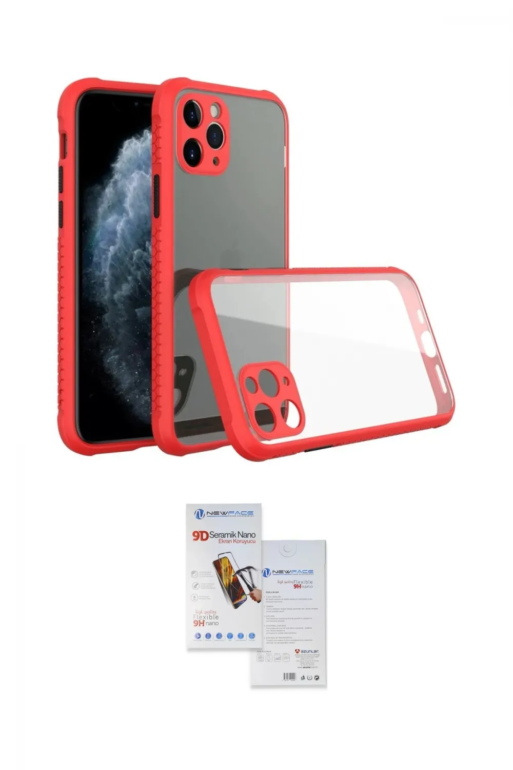 ieg™ iPhone 11 Pro Max Kılıf Nova Asil Özel Seri - Siyah Seramik Nano Ekran Koruyucu
