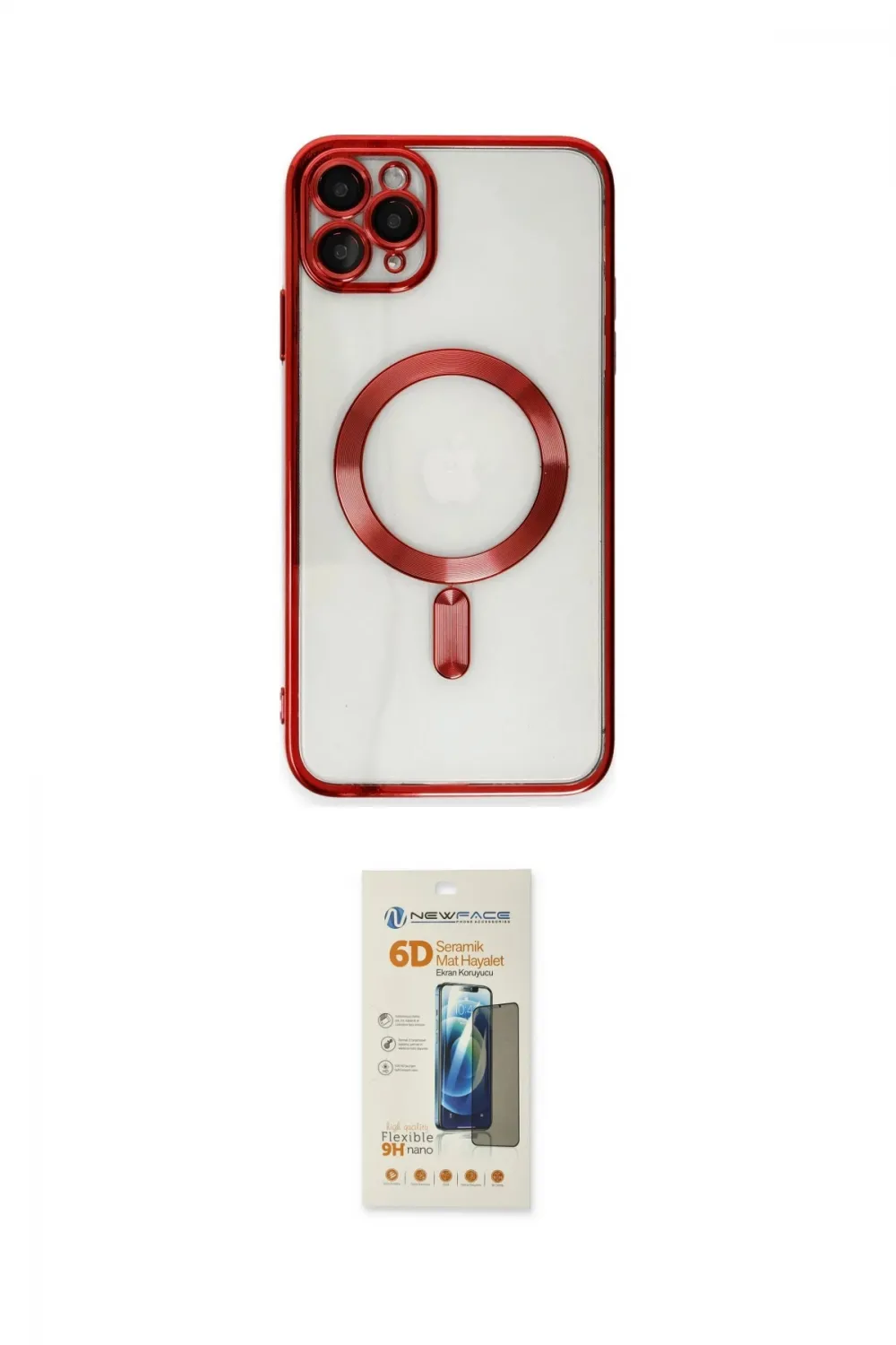 ieg™ iPhone 11 Pro Max Kılıf Nova Işık Özel Seri - Siyah 6D Mat Seramik Hayalet Nano Ekran Koruyucu