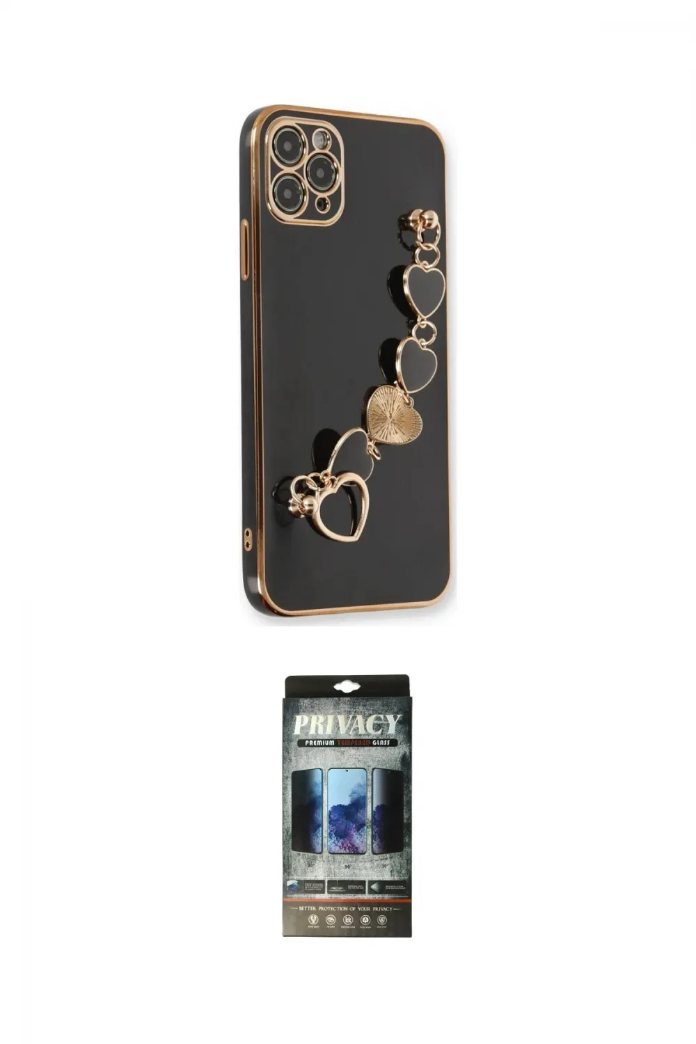 ieg™ iPhone 11 Pro Max Kılıf Nova Işık Prime - Siyah 34D Hayalet Izgaralı Cam