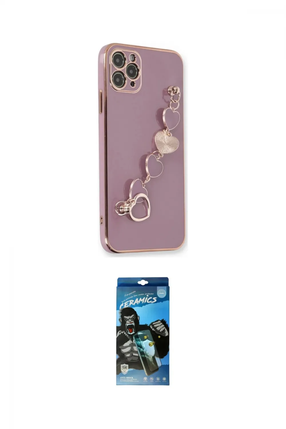 ieg™ iPhone 11 Pro Max Kılıf Nova Işık Prime - Siyah 34D Izgaralı Cam
