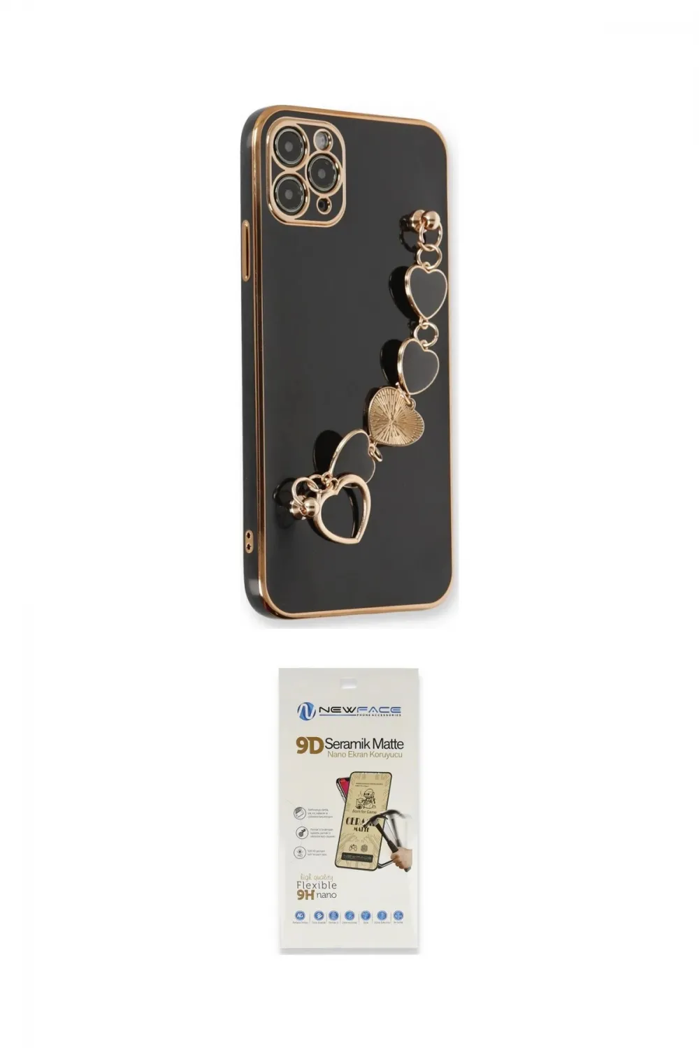 ieg™ iPhone 11 Pro Max Kılıf Nova Işık Prime - Siyah Mat Seramik Nano Ekran Koruyucu