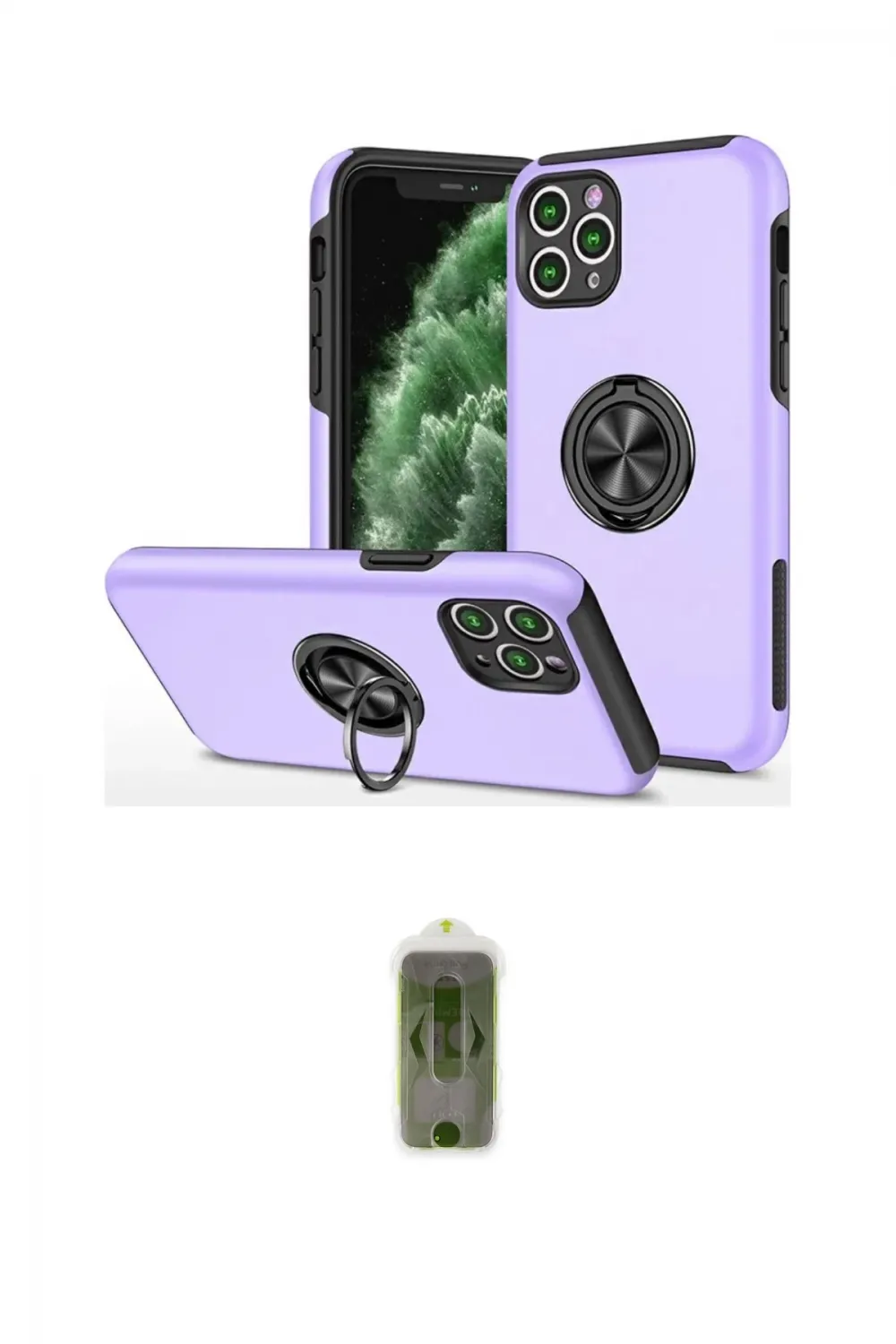 ieg™ iPhone 11 Pro Max Kılıf Odak Form Prime - Siyah Joko Magic 5D Hayalet Cam