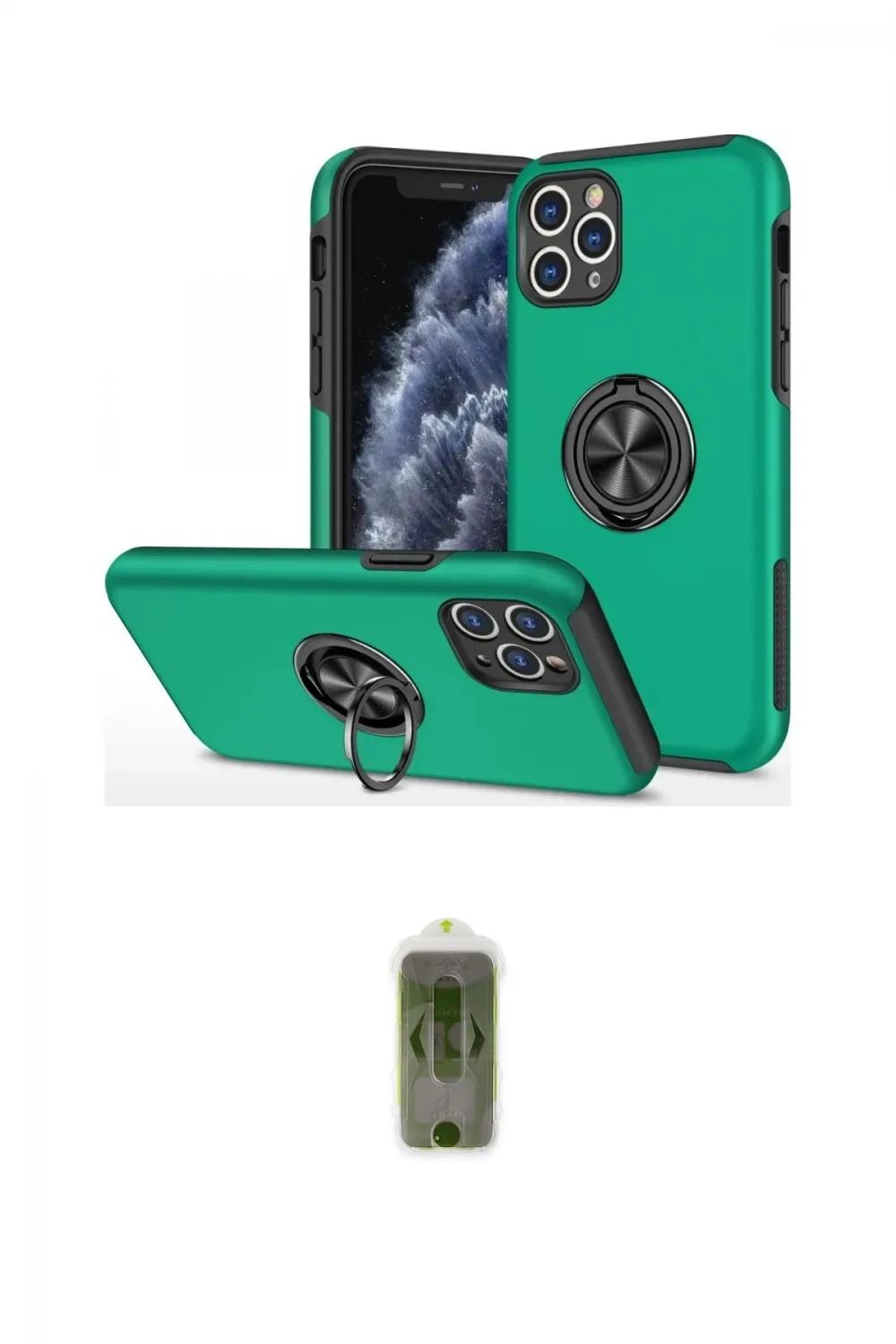 ieg™ iPhone 11 Pro Max Kılıf Odak Form Prime - Siyah Joko Magic 5D Hayalet Cam