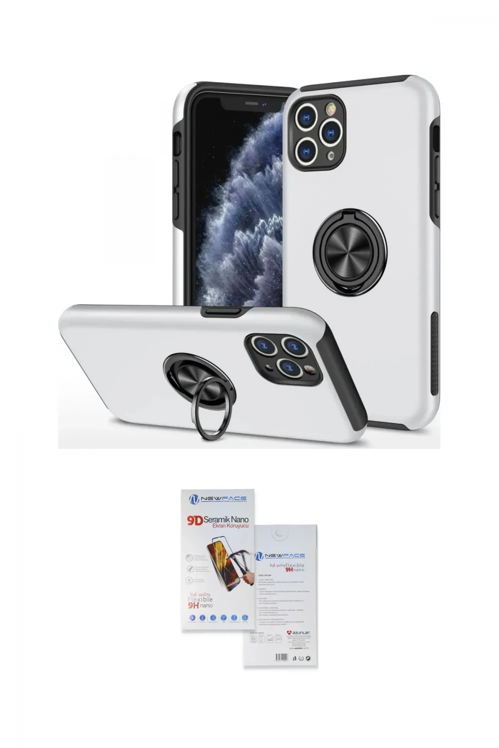 ieg™ iPhone 11 Pro Max Kılıf Odak Form Prime - Siyah Seramik Nano Ekran Koruyucu