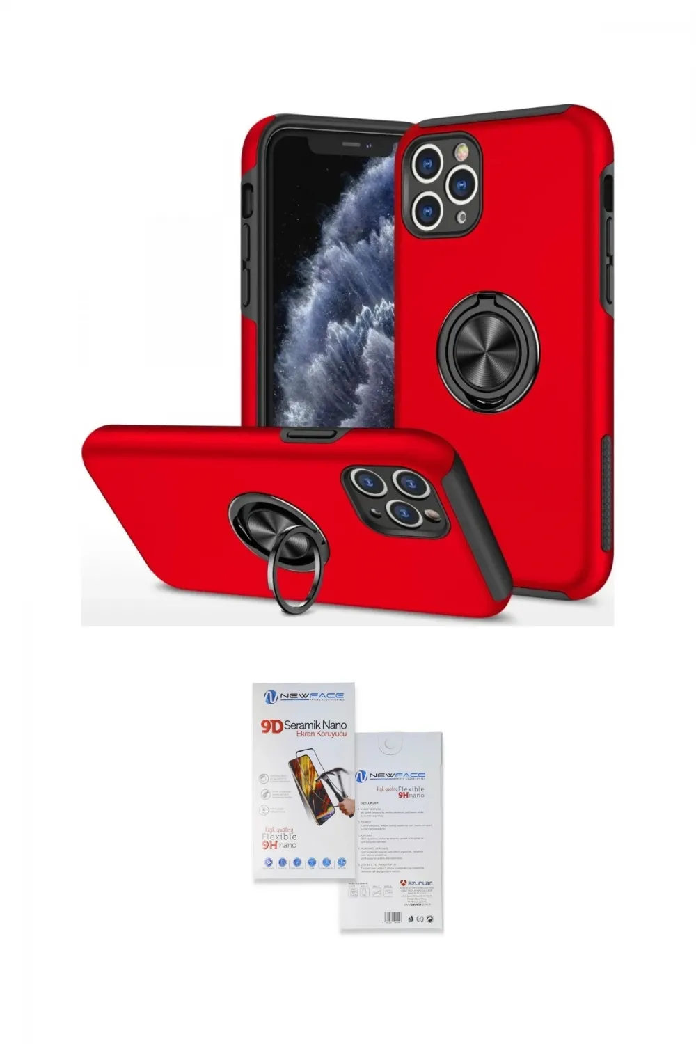ieg™ iPhone 11 Pro Max Kılıf Odak Form Prime - Siyah Seramik Nano Ekran Koruyucu