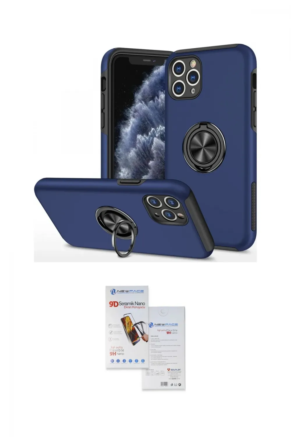 ieg™ iPhone 11 Pro Max Kılıf Odak Form Prime - Siyah Seramik Nano Ekran Koruyucu