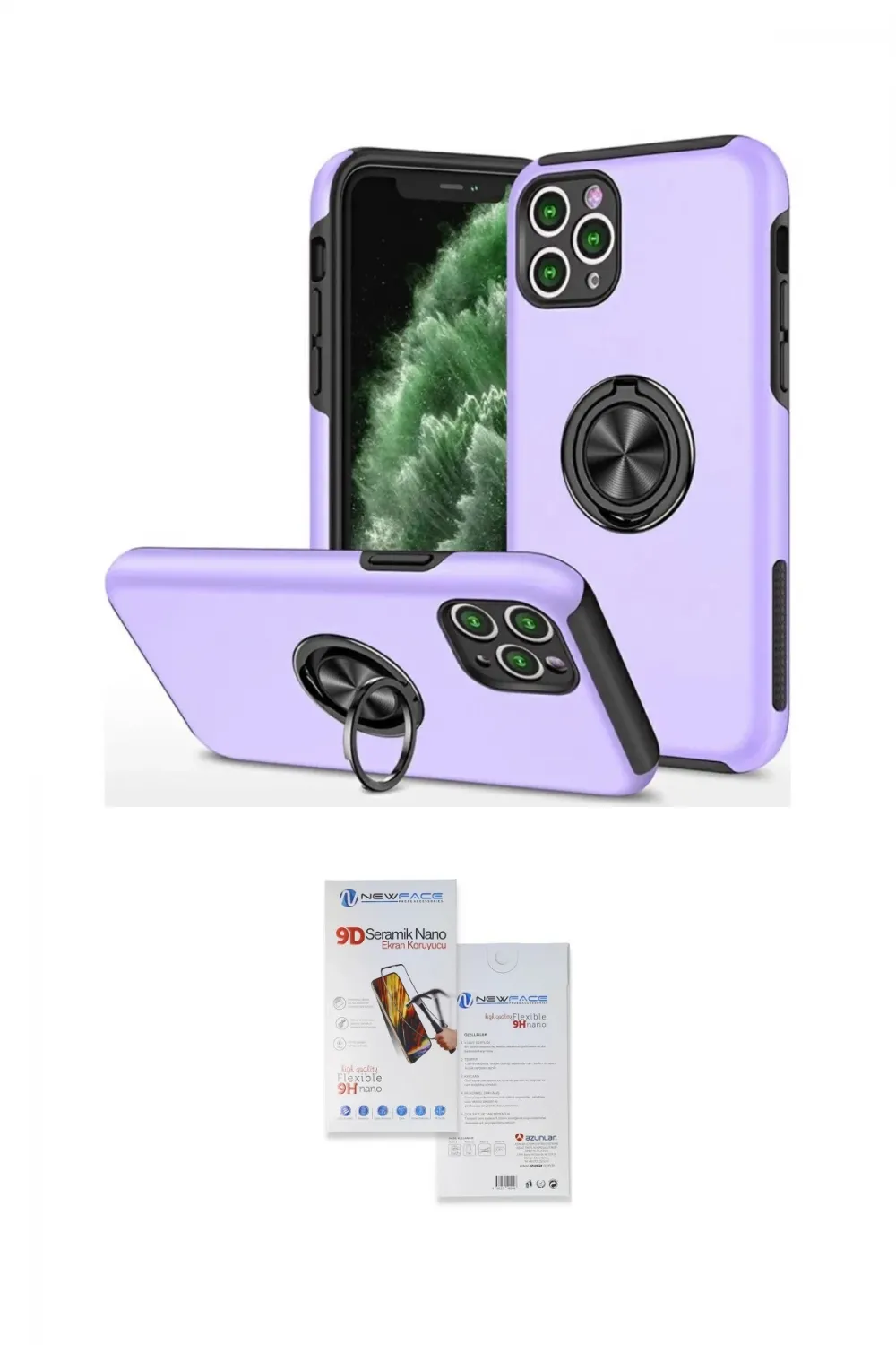 ieg™ iPhone 11 Pro Max Kılıf Odak Form Prime - Siyah Seramik Nano Ekran Koruyucu
