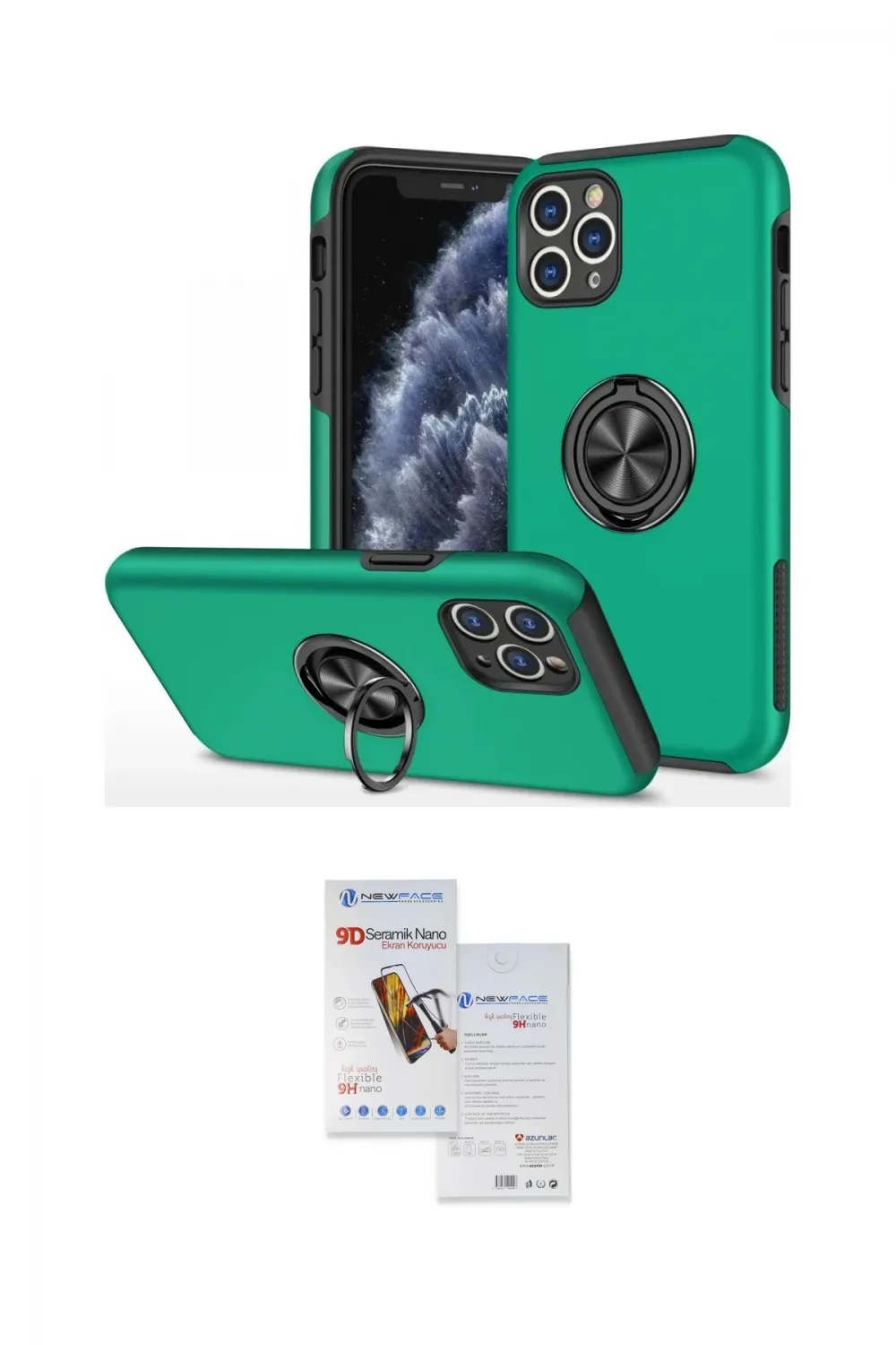 ieg™ iPhone 11 Pro Max Kılıf Odak Form Prime - Siyah Seramik Nano Ekran Koruyucu