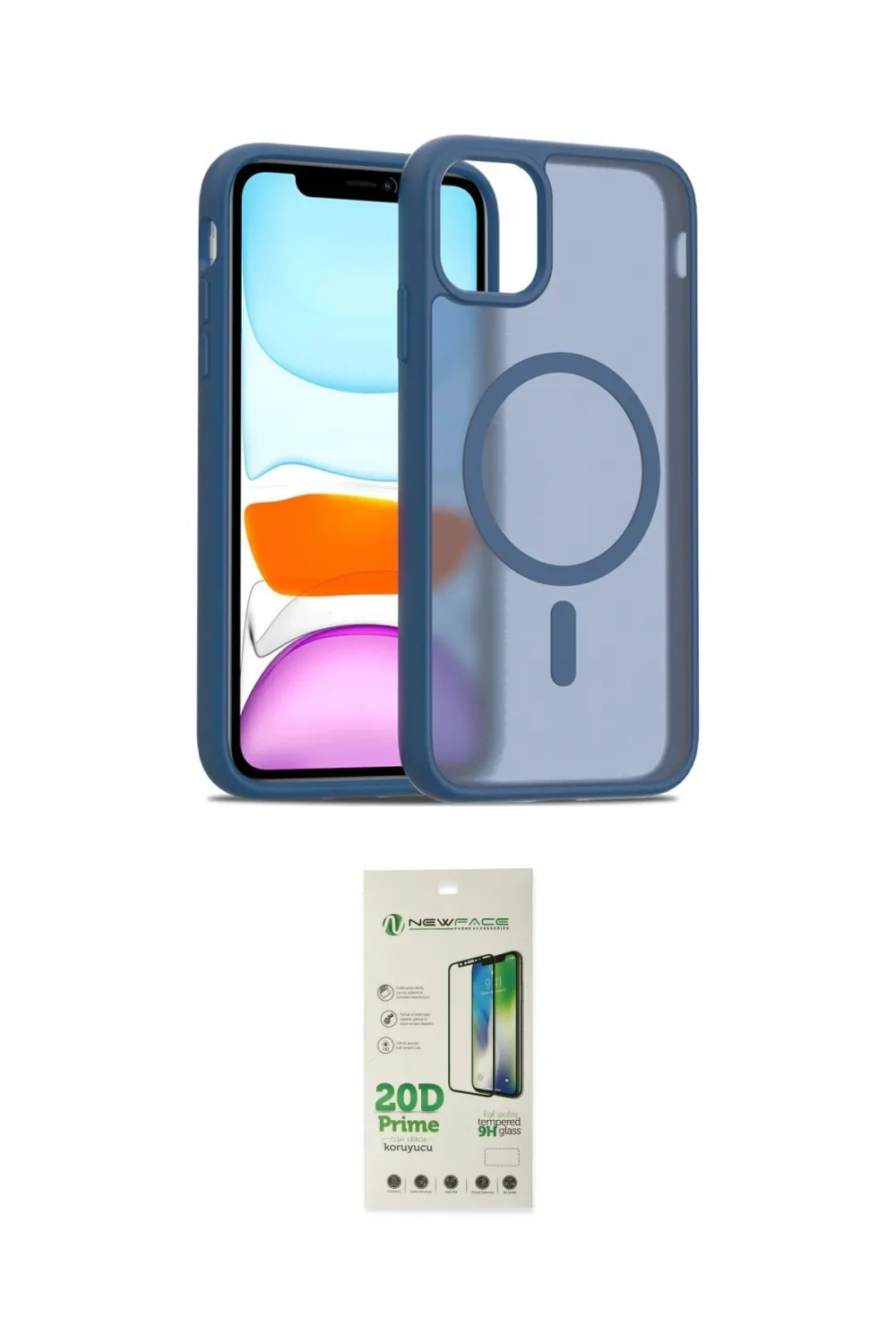 ieg™ iPhone 11 Pro Max Kılıf Siluet Minimal Prime - Siyah 20D Premium Cam Ekran Koruyucu
