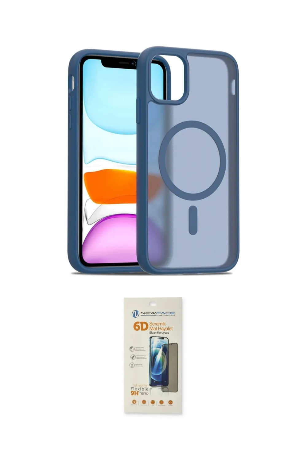ieg™ iPhone 11 Pro Max Kılıf Siluet Minimal Prime - Siyah 6D Mat Seramik Hayalet Nano Ekran Koruyucu