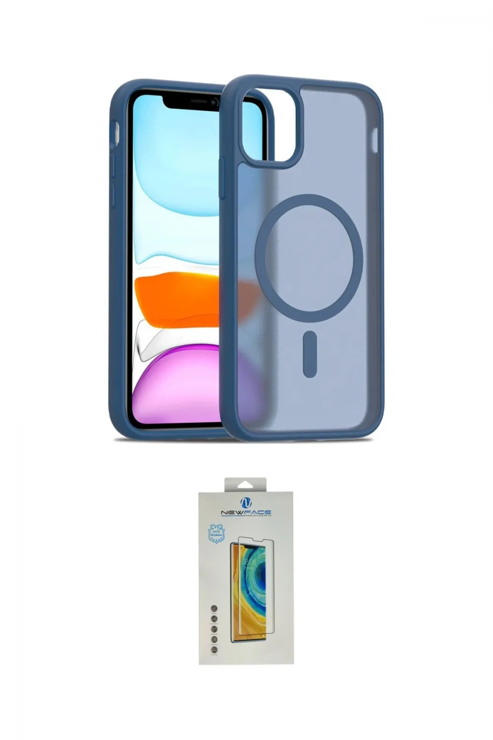 ieg™ iPhone 11 Pro Max Kılıf Siluet Minimal Prime - Siyah Polymer Nano Ekran Koruyucu