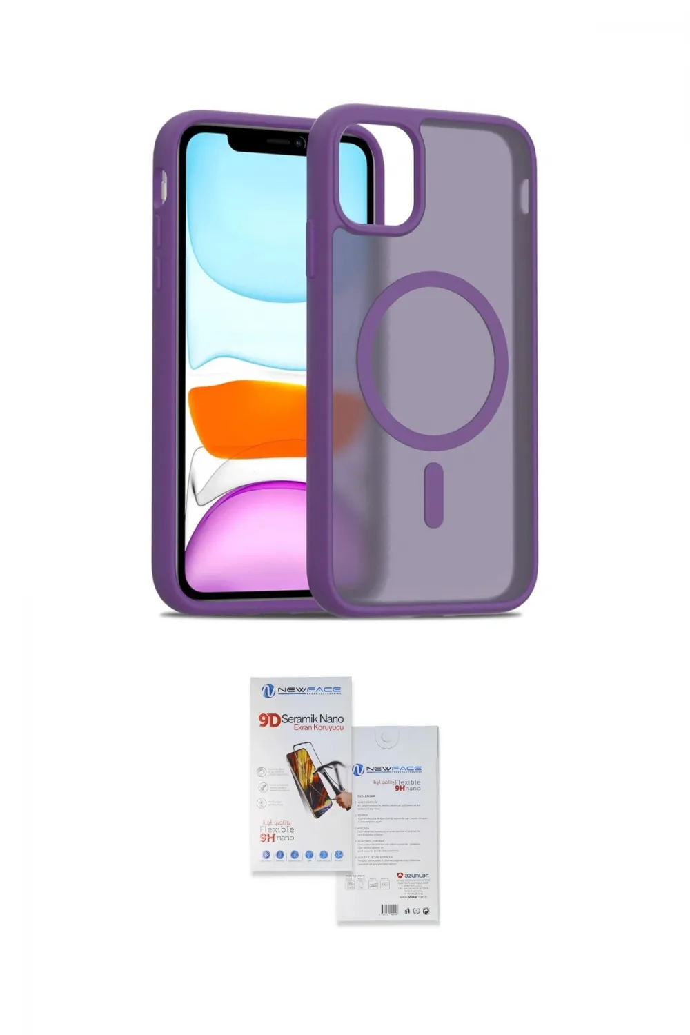 ieg™ iPhone 11 Pro Max Kılıf Siluet Minimal Prime - Siyah Seramik Nano Ekran Koruyucu