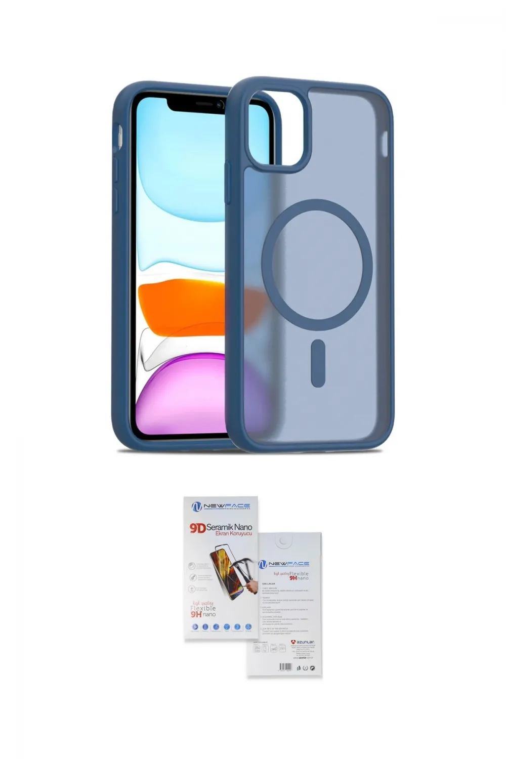 ieg™ iPhone 11 Pro Max Kılıf Siluet Minimal Prime - Siyah Seramik Nano Ekran Koruyucu