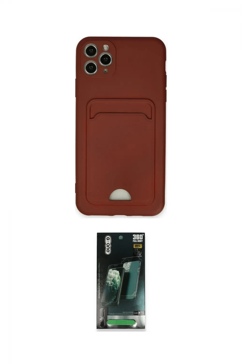 ieg™ iPhone 11 Pro Max Kılıf Vadi Çizgi Prime - Şeffaf 360 Full Body Arka Koruyucu