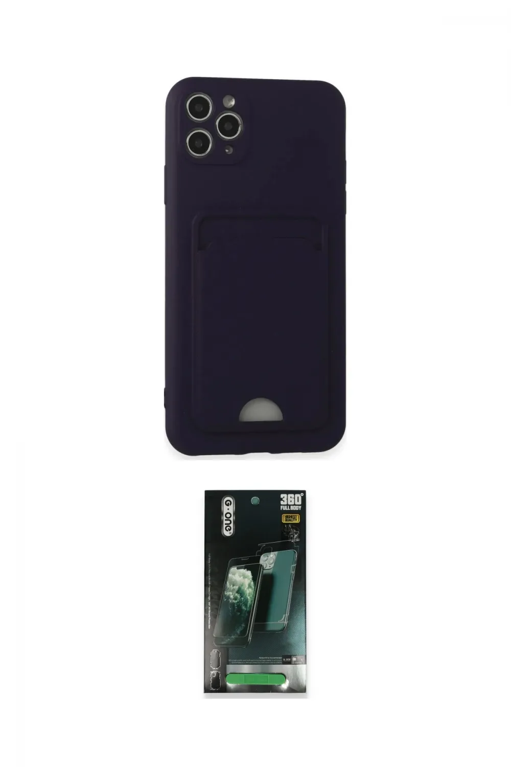 ieg™ iPhone 11 Pro Max Kılıf Vadi Çizgi Prime - Şeffaf 360 Full Body Arka Koruyucu