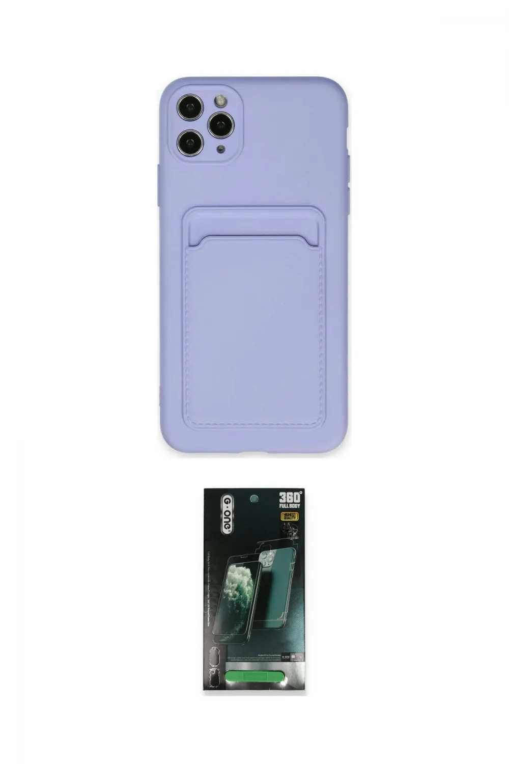 ieg™ iPhone 11 Pro Max Kılıf Vadi Çizgi Prime - Şeffaf 360 Full Body Arka Koruyucu