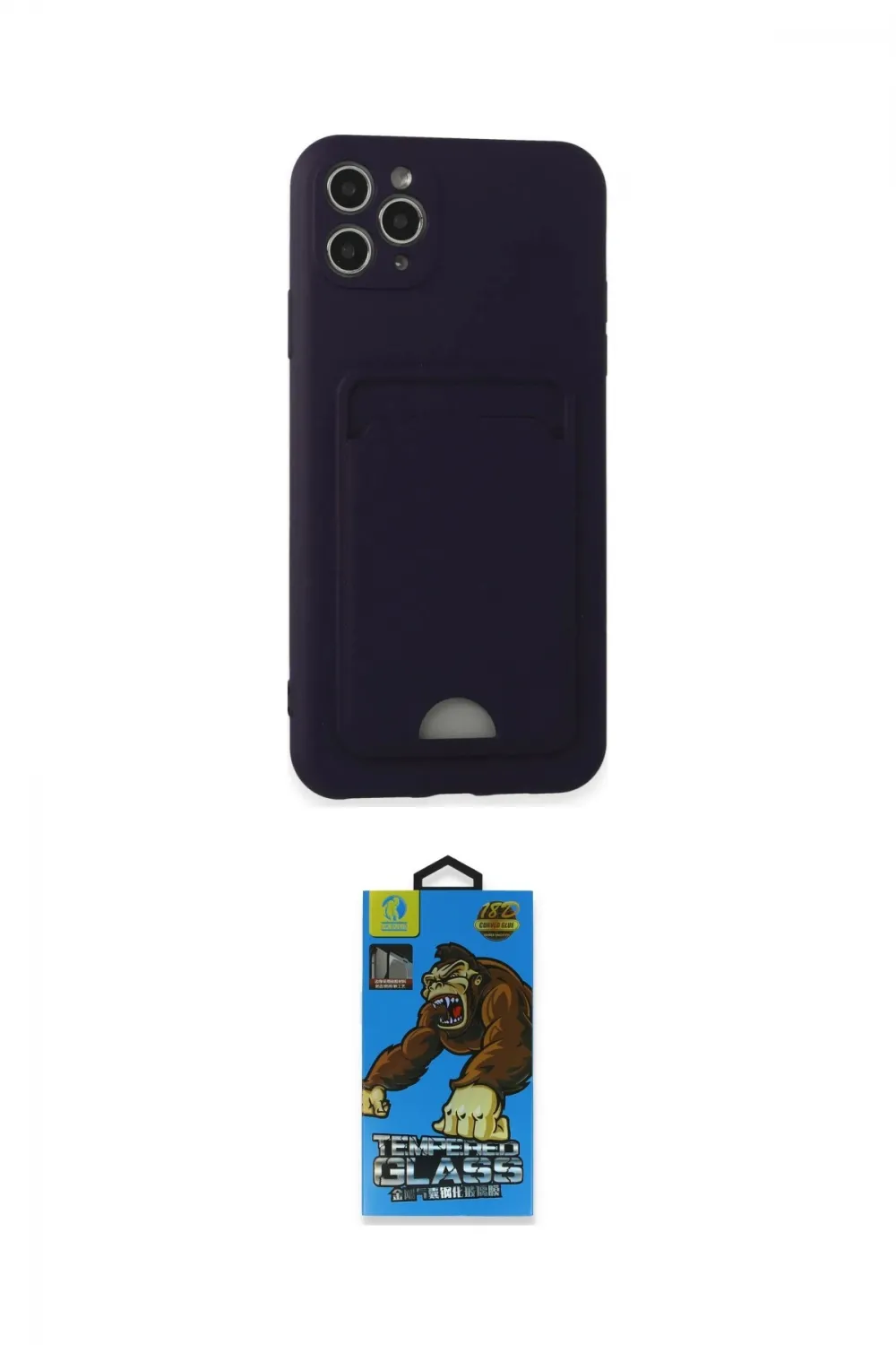 ieg™ iPhone 11 Pro Max Kılıf Vadi Çizgi Prime - Siyah 18D Cam Ekran Koruyucu