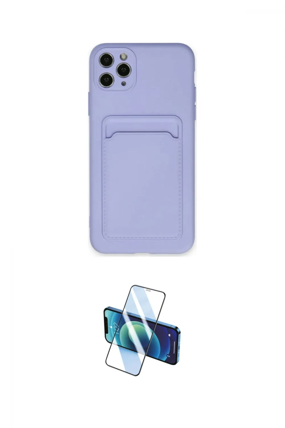ieg™ iPhone 11 Pro Max Kılıf Vadi Çizgi Prime - Siyah 3D Antistatik Cam Ekran Koruyucu