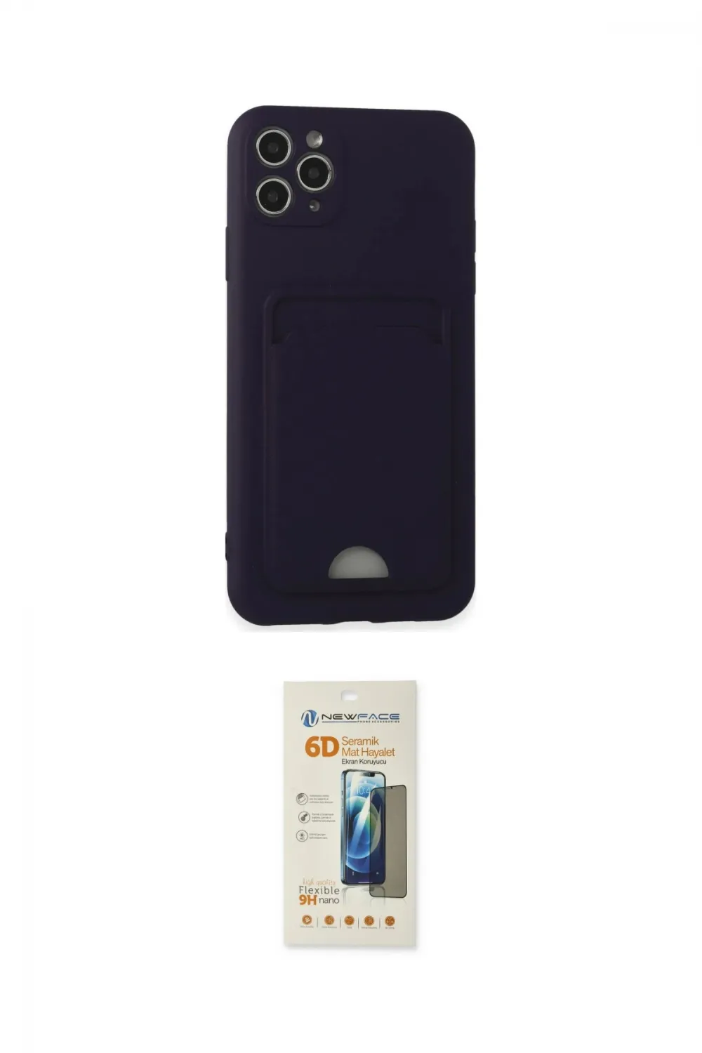 ieg™ iPhone 11 Pro Max Kılıf Vadi Çizgi Prime - Siyah 6D Mat Seramik Hayalet Nano Ekran Koruyucu