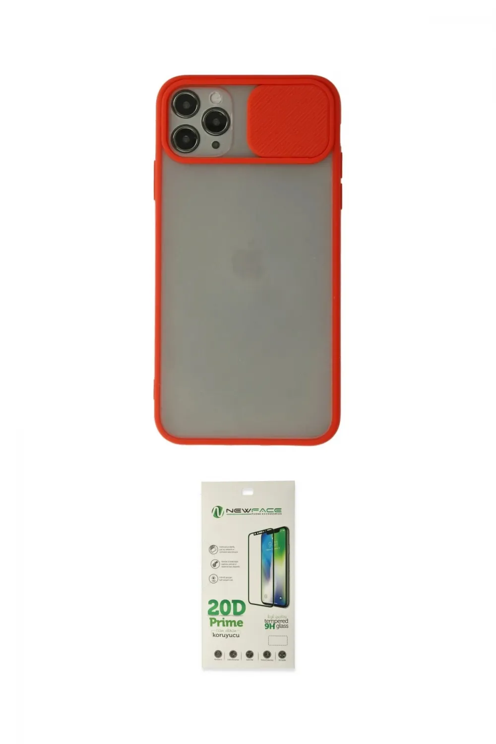 ieg™ iPhone 11 Pro Max Kılıf Vadi Çizgi - Siyah 20D Premium Cam Ekran Koruyucu