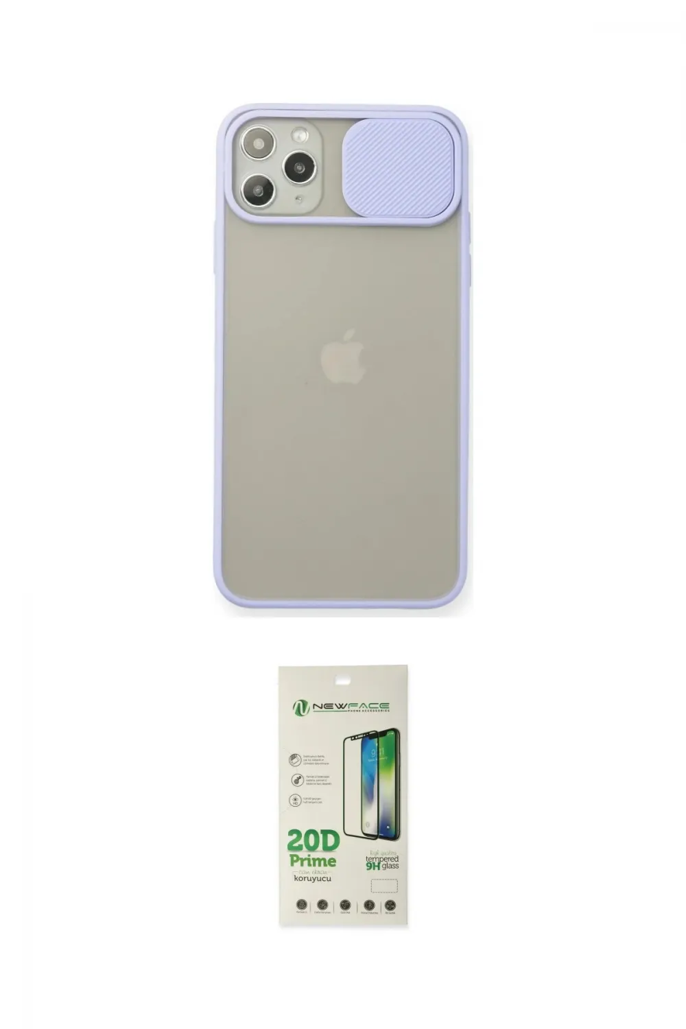 ieg™ iPhone 11 Pro Max Kılıf Vadi Çizgi - Siyah 20D Premium Cam Ekran Koruyucu