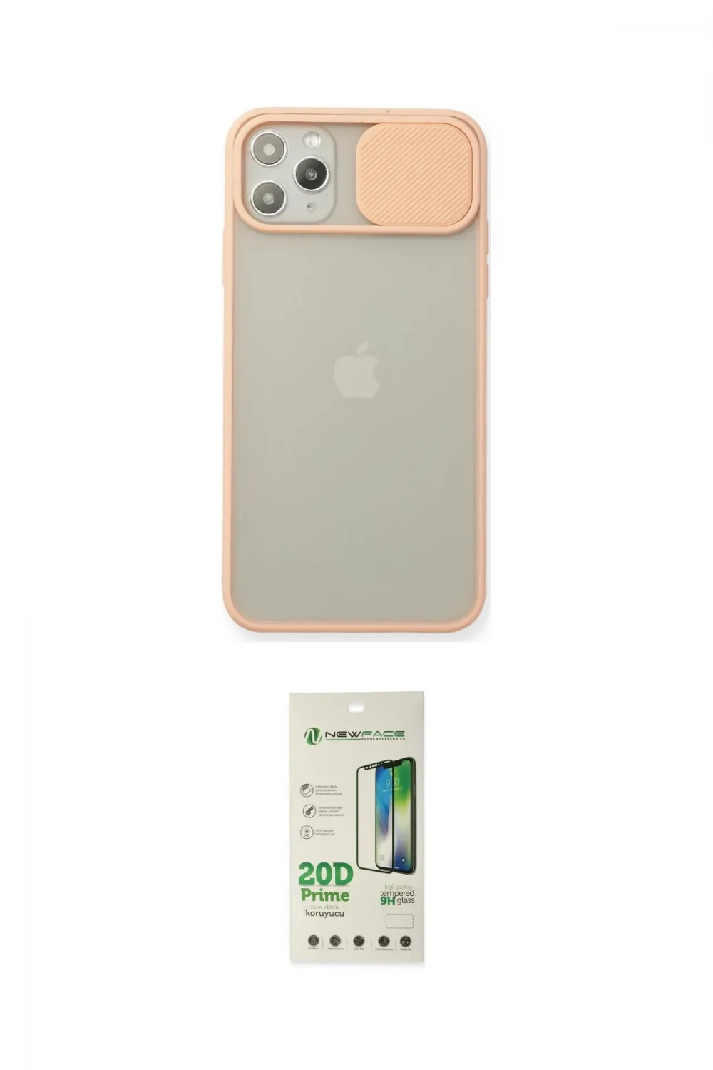 ieg™ iPhone 11 Pro Max Kılıf Vadi Çizgi - Siyah 20D Premium Cam Ekran Koruyucu