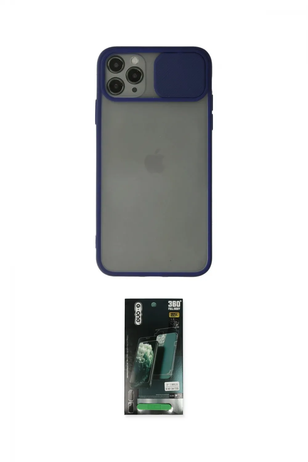 ieg™ iPhone 11 Pro Max Kılıf Vadi Çizgi - Siyah 360 Mat Full Body Arka Koruyucu