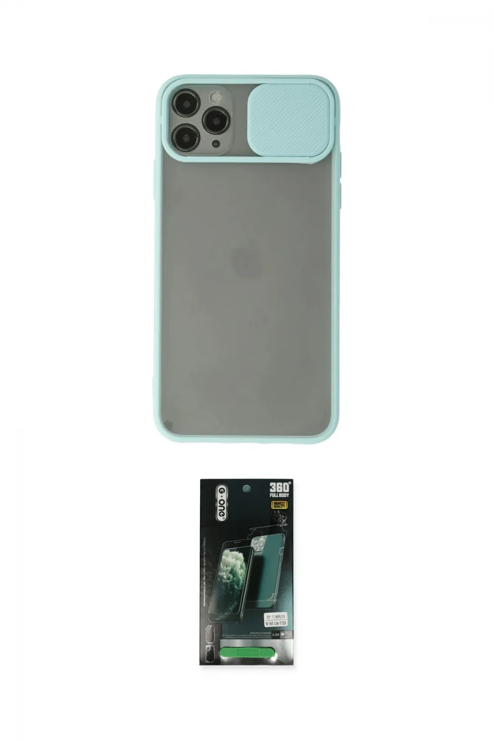 ieg™ iPhone 11 Pro Max Kılıf Vadi Çizgi - Siyah 360 Mat Full Body Arka Koruyucu