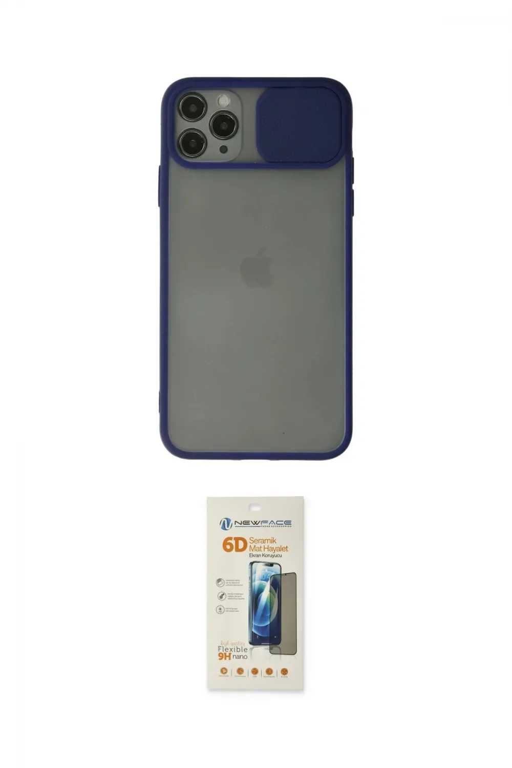 ieg™ iPhone 11 Pro Max Kılıf Vadi Çizgi - Siyah 6D Mat Seramik Hayalet Nano Ekran Koruyucu