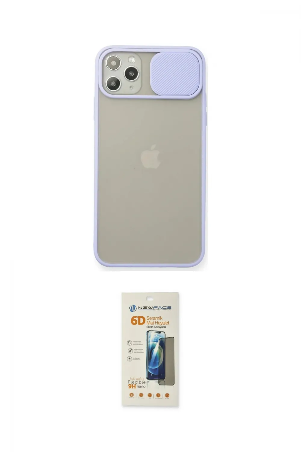 ieg™ iPhone 11 Pro Max Kılıf Vadi Çizgi - Siyah 6D Mat Seramik Hayalet Nano Ekran Koruyucu