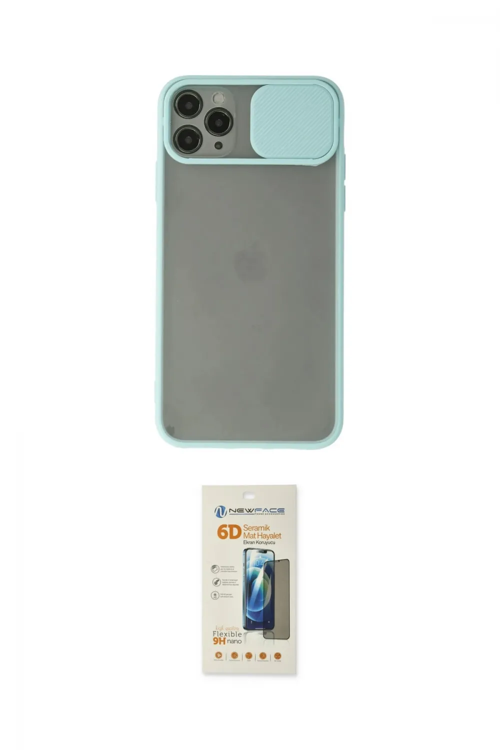 ieg™ iPhone 11 Pro Max Kılıf Vadi Çizgi - Siyah 6D Mat Seramik Hayalet Nano Ekran Koruyucu