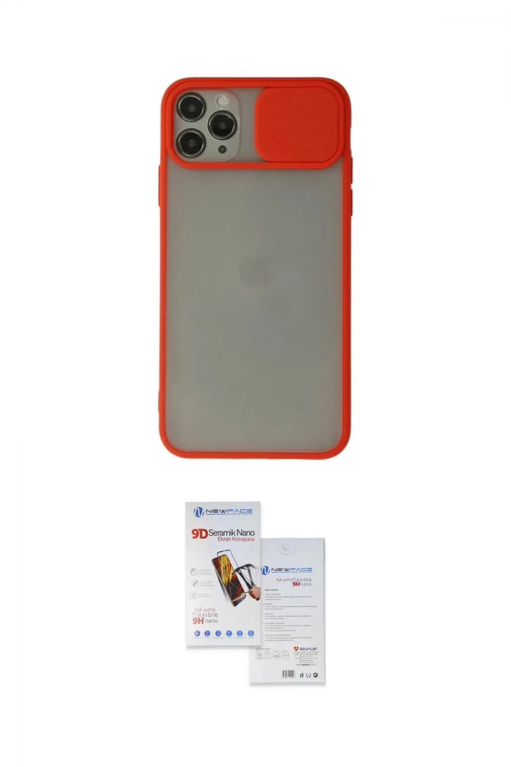 ieg™ iPhone 11 Pro Max Kılıf Vadi Çizgi - Siyah Seramik Nano Ekran Koruyucu