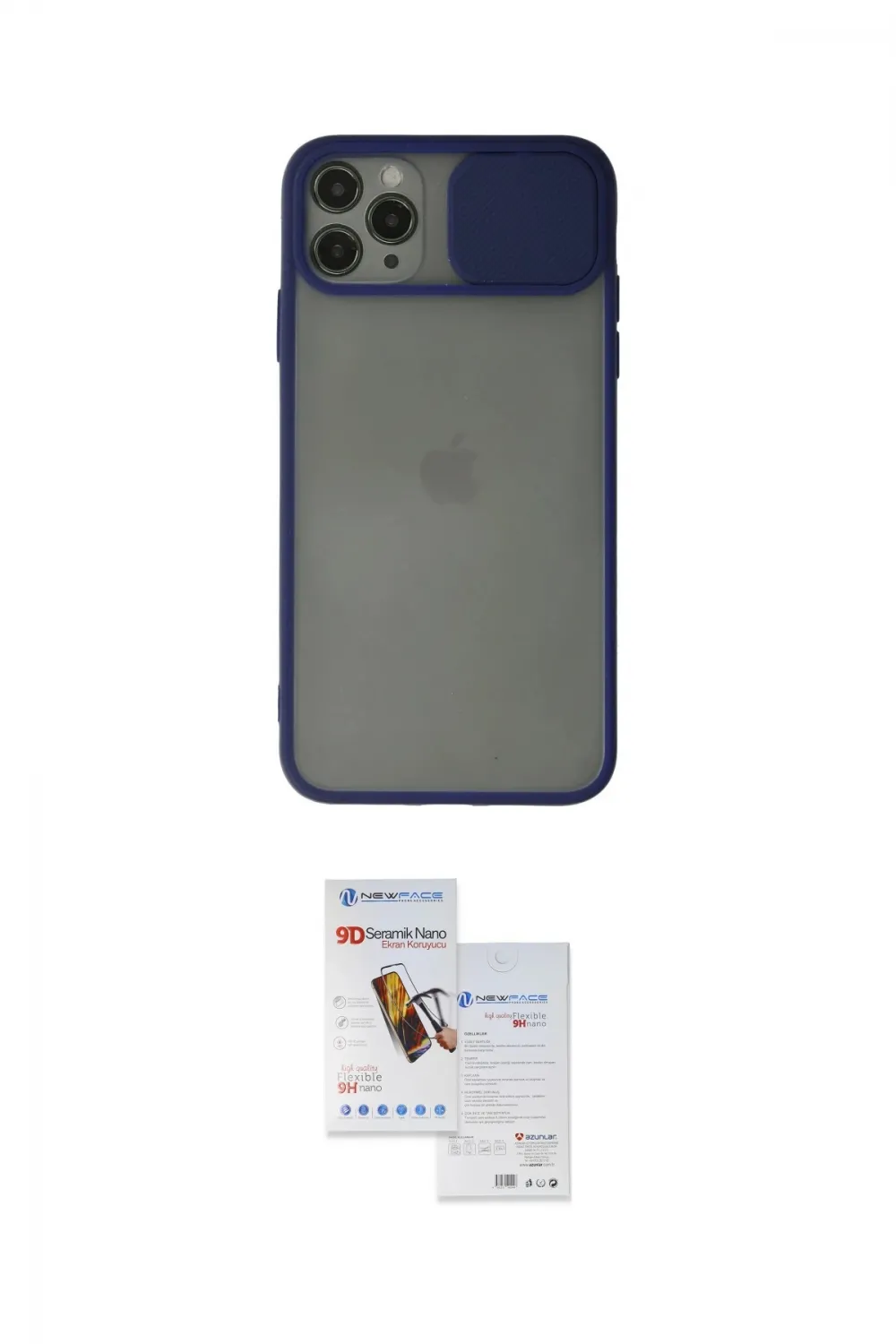 ieg™ iPhone 11 Pro Max Kılıf Vadi Çizgi - Siyah Seramik Nano Ekran Koruyucu