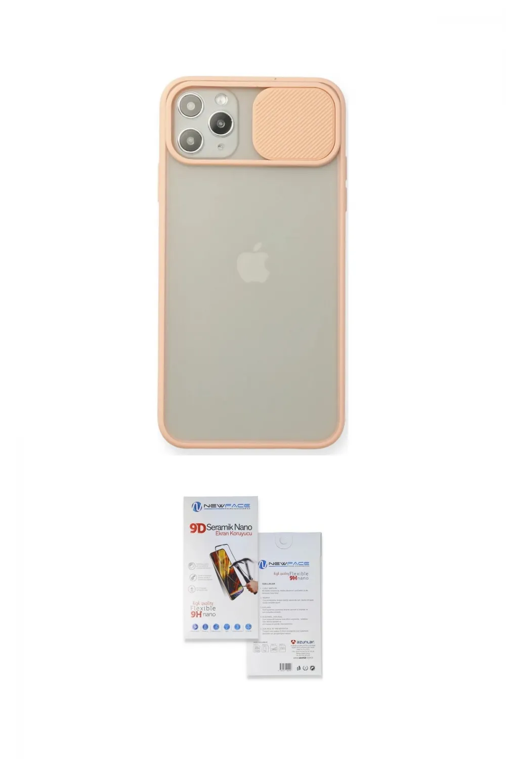 ieg™ iPhone 11 Pro Max Kılıf Vadi Çizgi - Siyah Seramik Nano Ekran Koruyucu