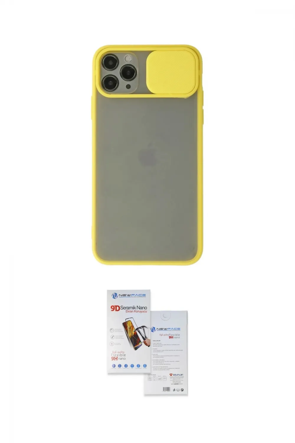 ieg™ iPhone 11 Pro Max Kılıf Vadi Çizgi - Siyah Seramik Nano Ekran Koruyucu