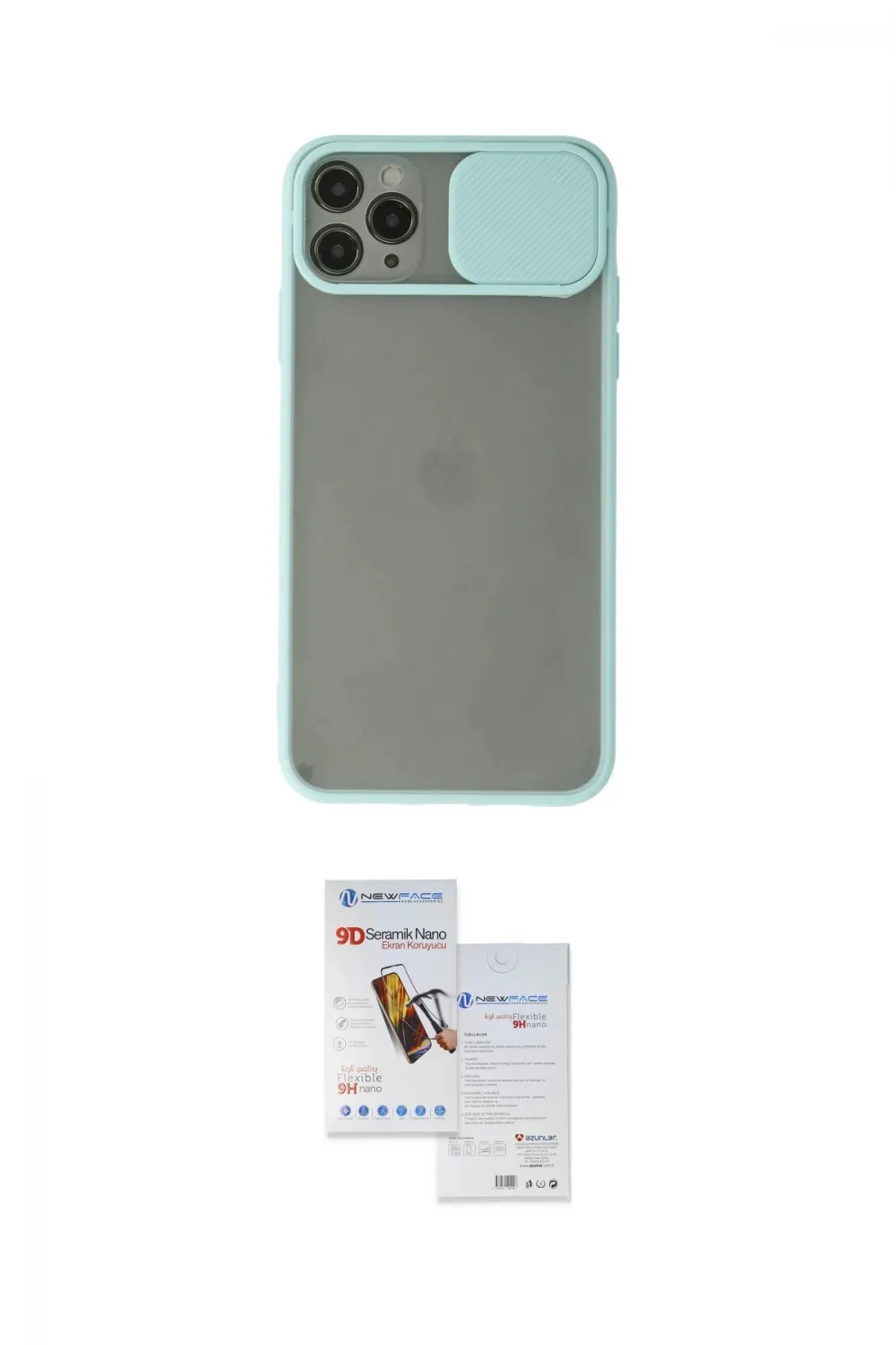 ieg™ iPhone 11 Pro Max Kılıf Vadi Çizgi - Siyah Seramik Nano Ekran Koruyucu