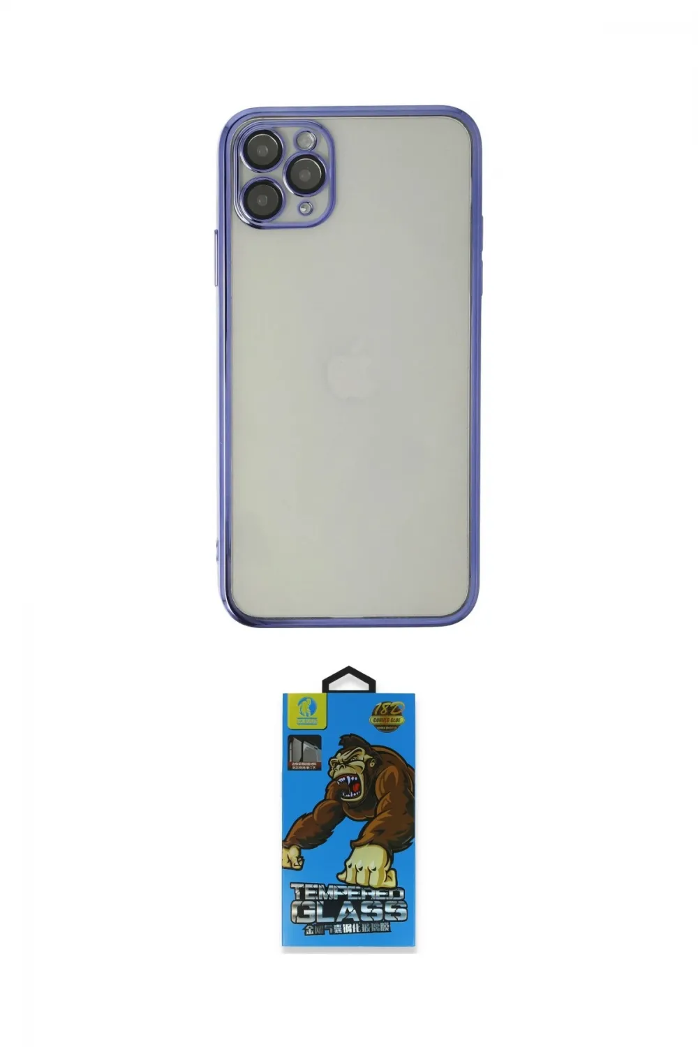 ieg™ iPhone 11 Pro Max Kılıf Vadi Minimal - Siyah 18D Cam Ekran Koruyucu