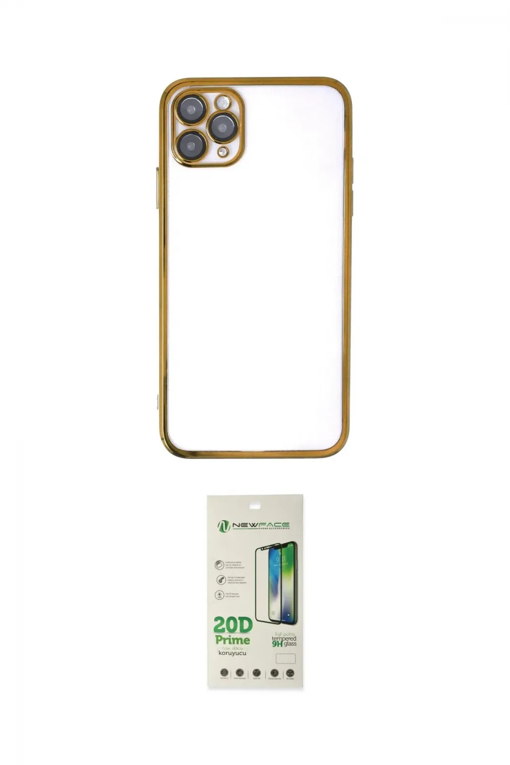 ieg™ iPhone 11 Pro Max Kılıf Vadi Minimal - Siyah 20D Premium Cam Ekran Koruyucu