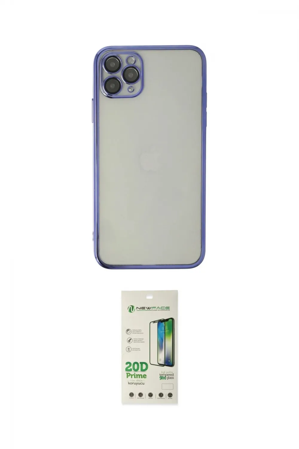 ieg™ iPhone 11 Pro Max Kılıf Vadi Minimal - Siyah 20D Premium Cam Ekran Koruyucu