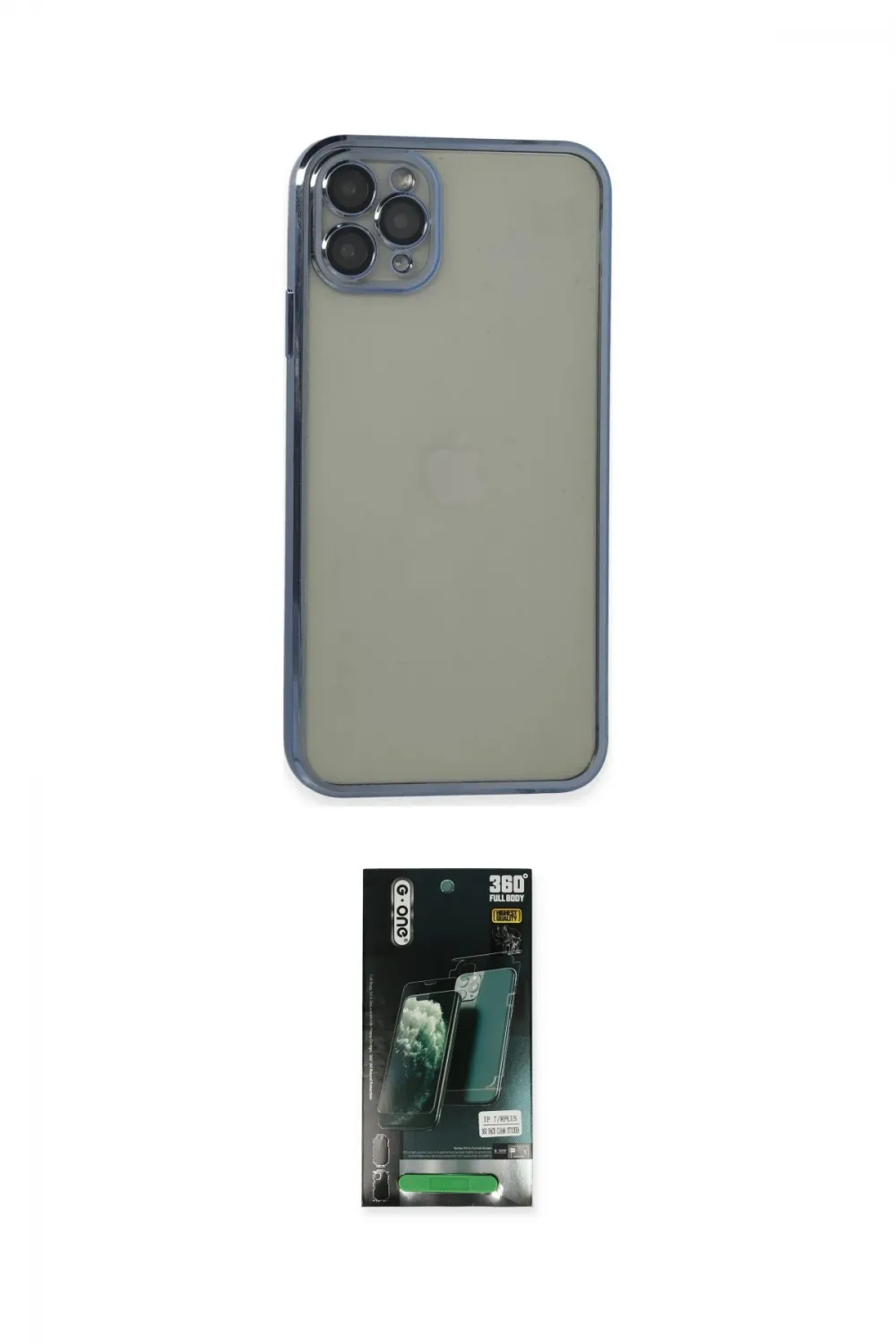 ieg™ iPhone 11 Pro Max Kılıf Vadi Minimal - Siyah 360 Mat Full Body Arka Koruyucu