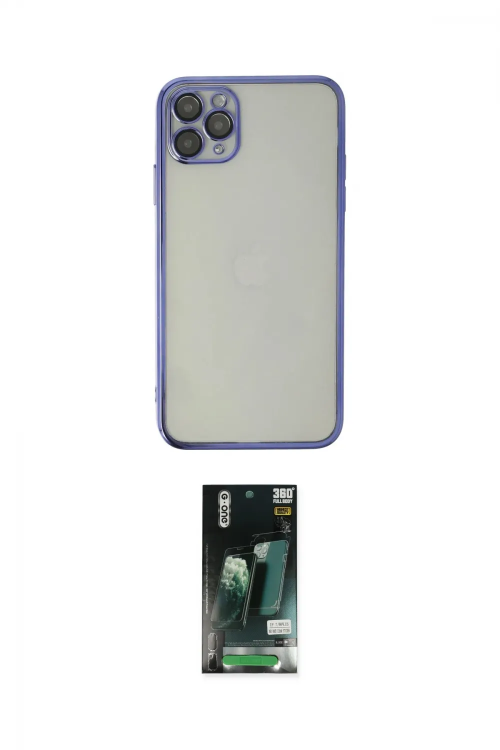 ieg™ iPhone 11 Pro Max Kılıf Vadi Minimal - Siyah 360 Mat Full Body Arka Koruyucu