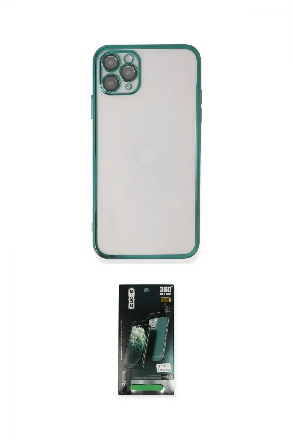 ieg™ iPhone 11 Pro Max Kılıf Vadi Minimal - Siyah 360 Mat Full Body Arka Koruyucu
