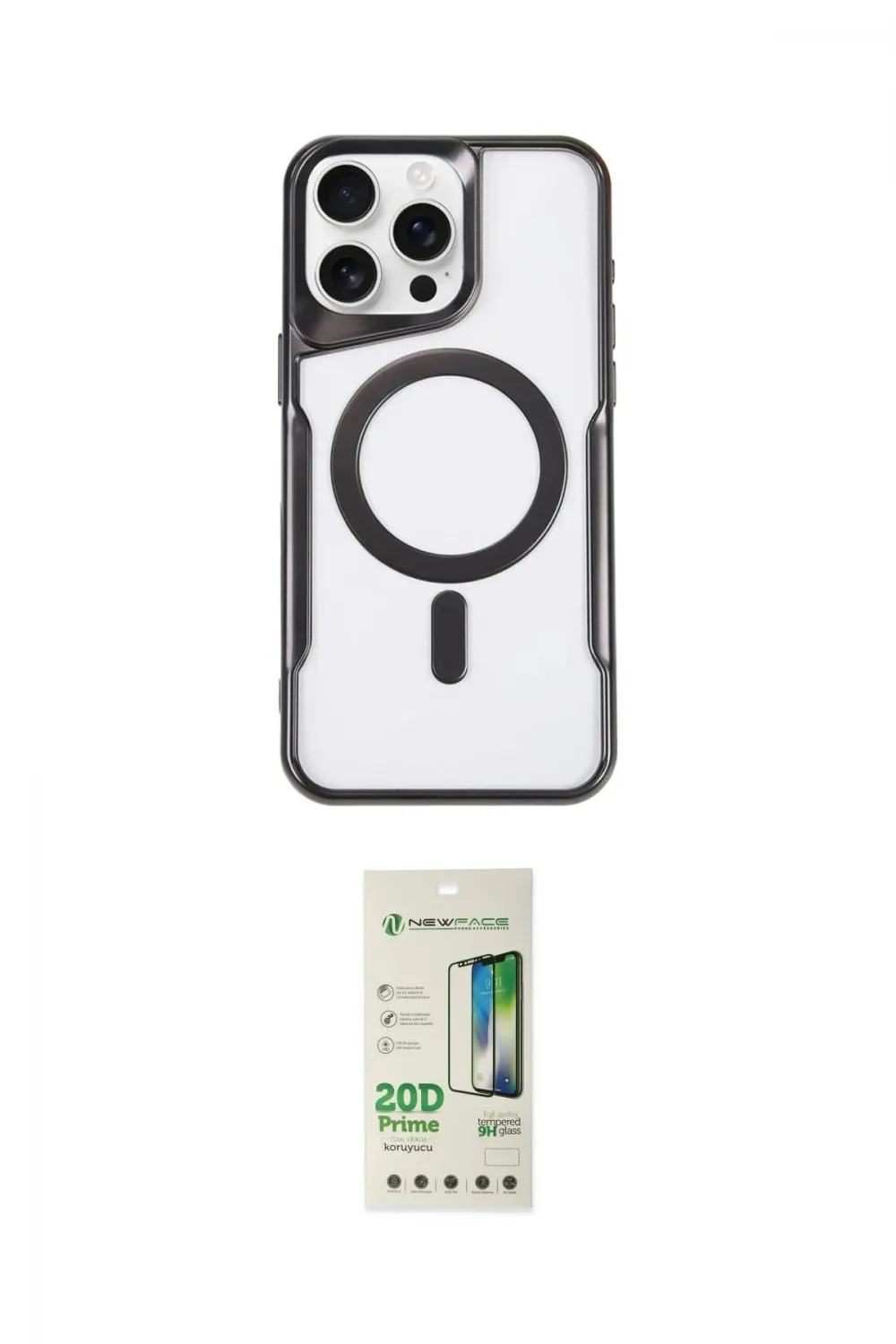 ieg™ iPhone 11 Pro Max Kılıf Yadigar Klasik Özel Seri - Siyah 20D Premium Cam Ekran Koruyucu