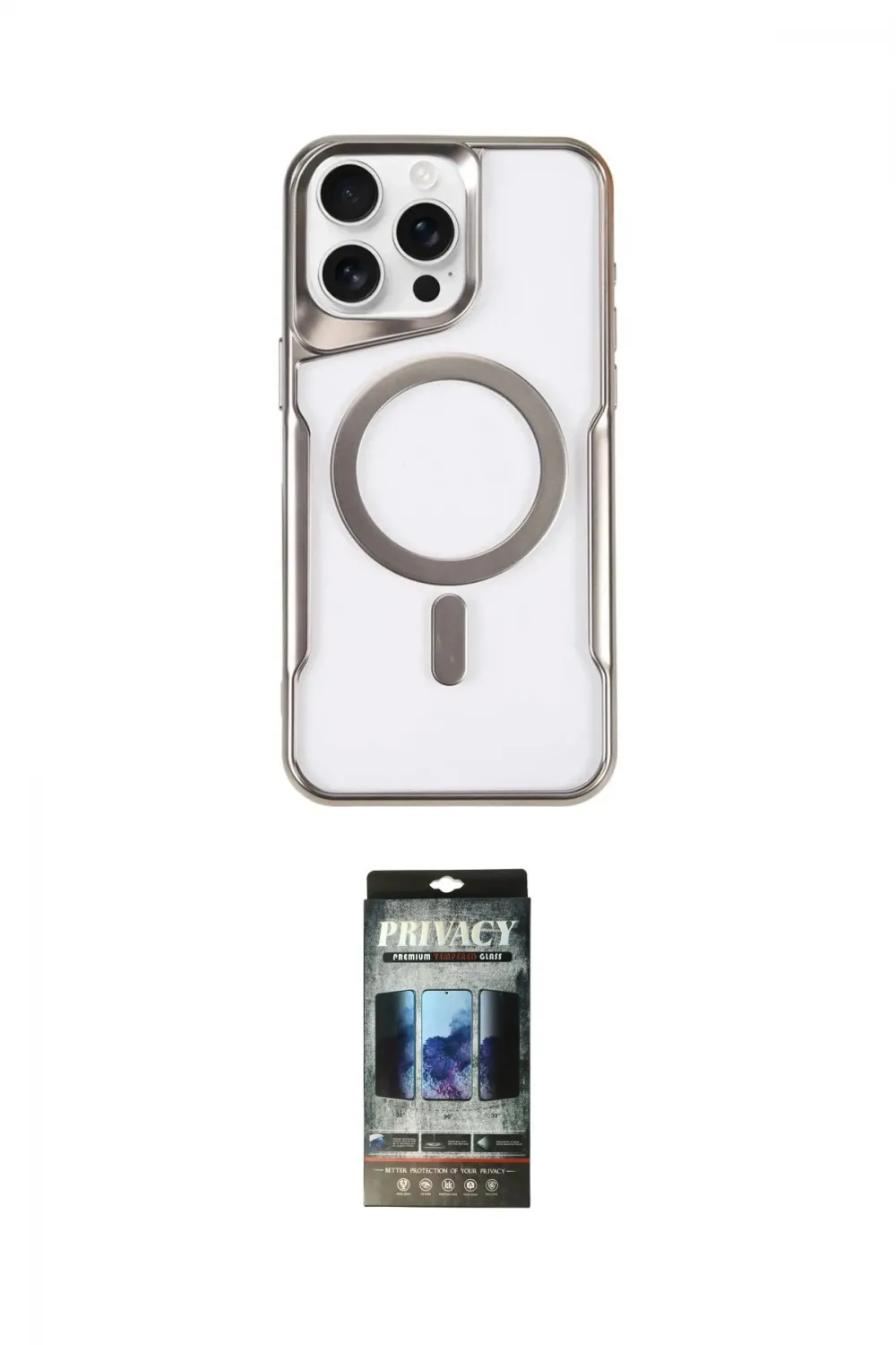 ieg™ iPhone 11 Pro Max Kılıf Yadigar Klasik Özel Seri - Siyah 34D Hayalet Izgaralı Cam