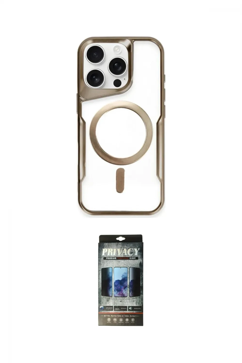 ieg™ iPhone 11 Pro Max Kılıf Yadigar Klasik Özel Seri - Siyah 34D Hayalet Izgaralı Cam