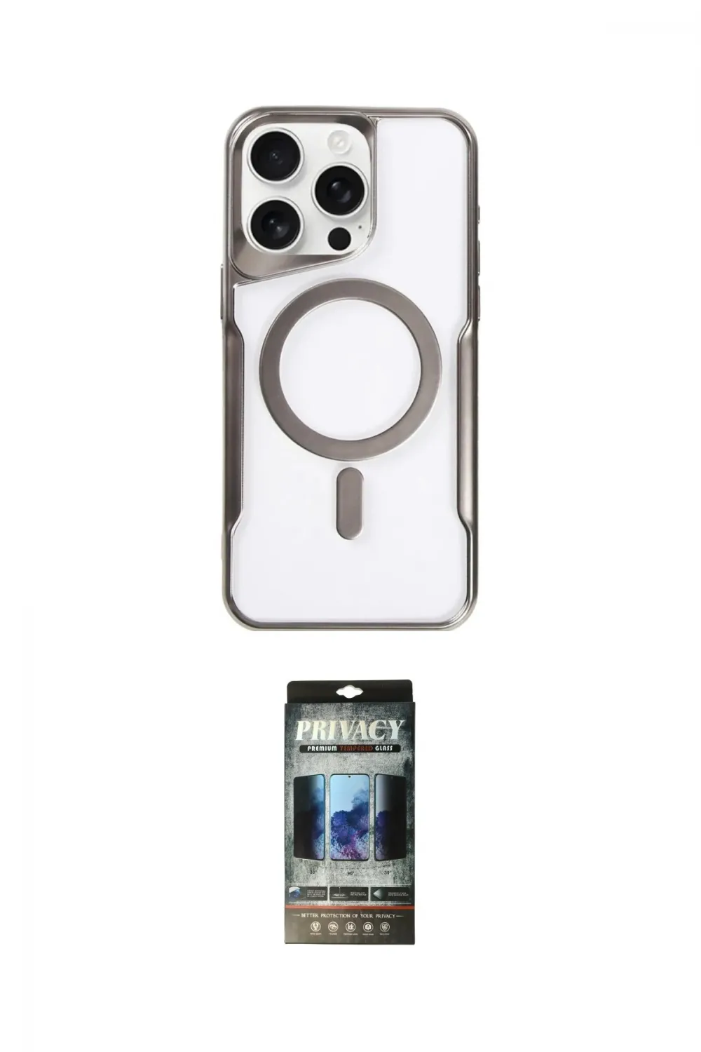 ieg™ iPhone 11 Pro Max Kılıf Yadigar Klasik Özel Seri - Siyah 34D Hayalet Izgaralı Cam