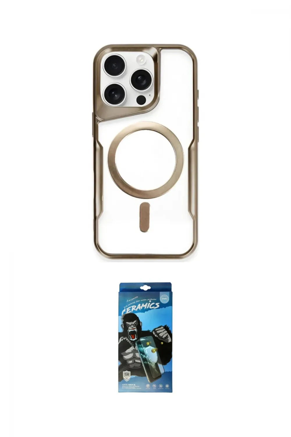 ieg™ iPhone 11 Pro Max Kılıf Yadigar Klasik Özel Seri - Siyah 34D Izgaralı Cam